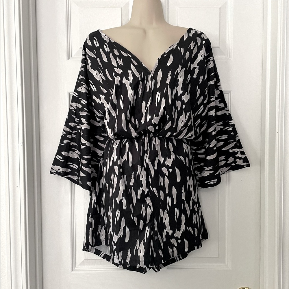 NWOT Black & Gray Romper